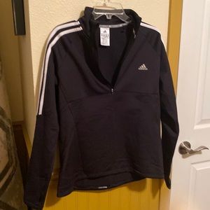 Adidas quarter zip running top